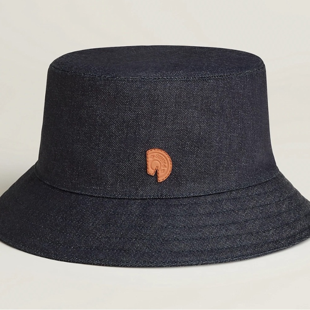 Hermes Denim Bucket Hat brand new